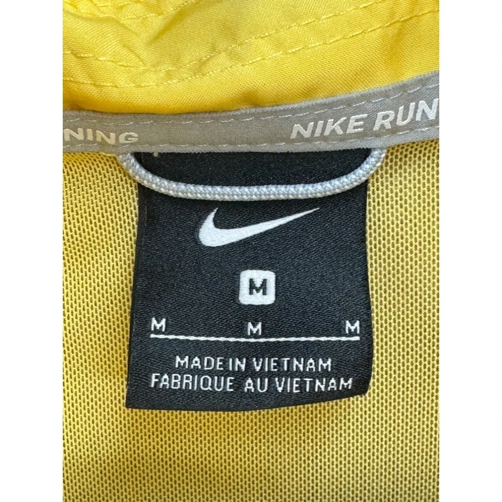 Nike Icon Clash Yellow Floral Packable Running Jacket Womens Medium Activewear